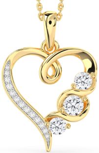 Diamond Gold Heart Necklace