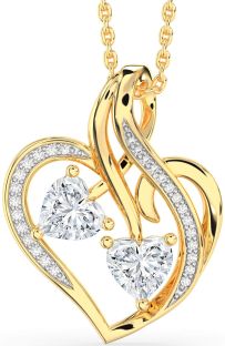 Diamond Gold Heart Necklace