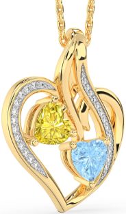 Diamond Gold Heart Necklace