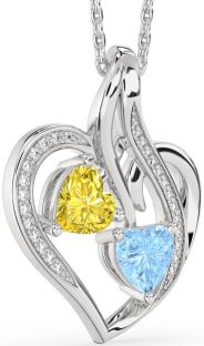 Diamond White Gold Heart Necklace