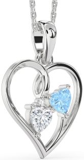 White Gold Heart Necklace