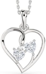 Diamond White Gold Heart Necklace