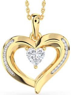Diamond Gold Heart Necklace