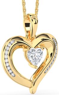 Diamond Gold Heart Necklace