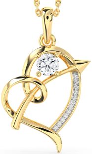 Diamond Gold Heart Necklace