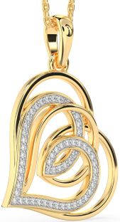 Diamond Gold Heart Necklace