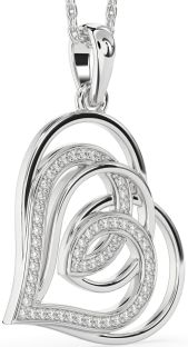 Diamond Platinum Heart Necklace