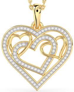 Diamond Gold Heart Necklace