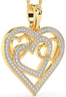 Diamond Gold Heart Necklace
