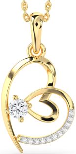 Diamond Gold Heart Necklace