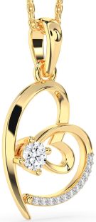 Diamond Gold Heart Necklace