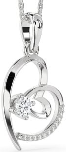 Diamond White Gold Heart Necklace