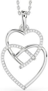 Diamond White Gold Heart Necklace
