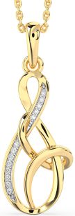 Diamond Gold Infinity Necklace