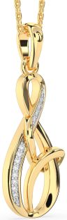 Diamond Gold Infinity Necklace