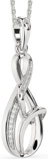 Diamond White Gold Infinity Necklace