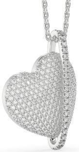 Diamond White Gold Heart Necklace