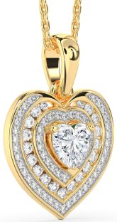 Diamond Gold Heart Necklace