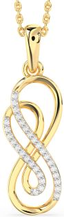 Diamond Gold Infinity Necklace