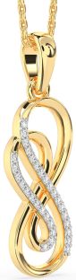 Diamond Gold Infinity Necklace