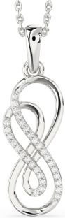 Diamond White Gold Infinity Necklace