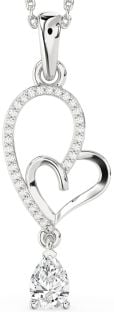 Diamond White Gold Heart Necklace