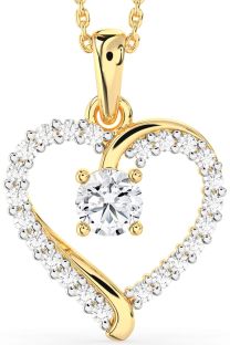 Diamond Gold Heart Necklace