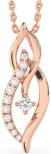 Diamond Rose Gold Infinity Necklace