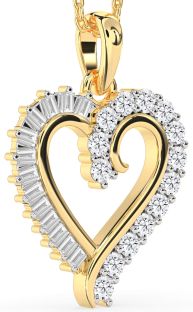 Diamond Gold Heart Necklace