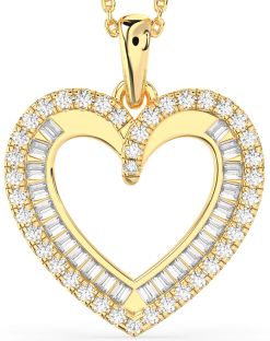 Diamond Gold Heart Necklace