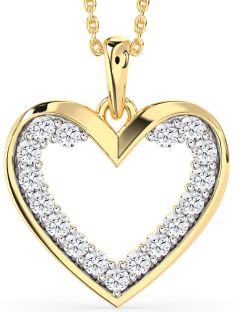 Diamond Gold Heart Necklace