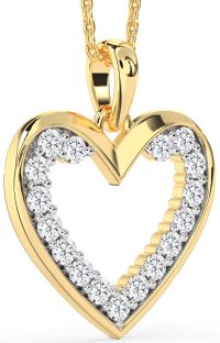 Diamond Gold Heart Necklace