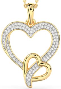 Diamond Gold Heart Necklace