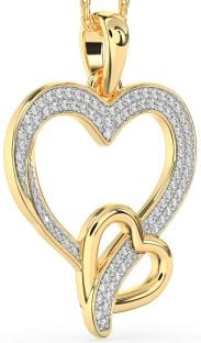Diamond Gold Heart Necklace