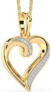 Diamond Gold Heart Necklace