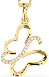 Diamond Gold Butterfly Necklace