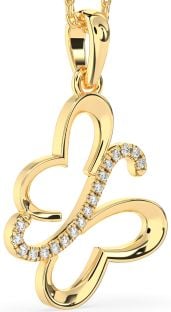 Diamond Gold Butterfly Necklace
