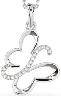 Diamond Platinum Butterfly Necklace