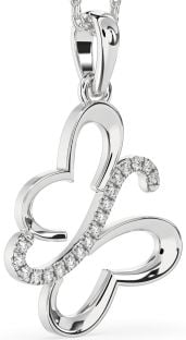 Diamond White Gold Butterfly Necklace