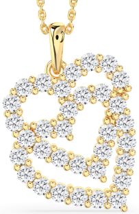 Diamond Gold Heart Necklace