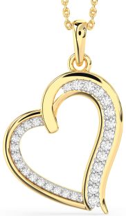 Diamond Gold Heart Necklace
