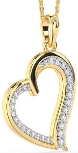 Diamond Gold Heart Necklace
