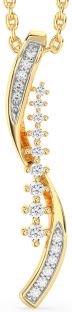 Diamond Gold Round Necklace