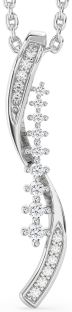 Diamond White Gold Round Necklace