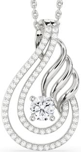 Diamond White Gold Teardrop Necklace