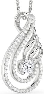 Diamond Platinum Teardrop Necklace