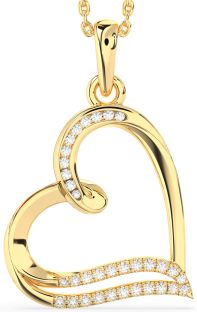 Diamond Gold Heart Necklace