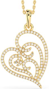 Diamond Gold Heart Necklace