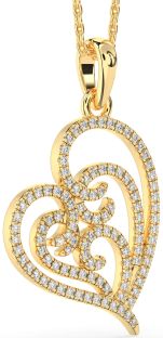 Diamond Gold Heart Necklace
