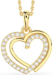 Diamond Gold Heart Necklace